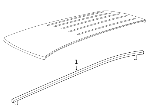 Exterior Trim - Roof for 2010 Volkswagen Routan #0