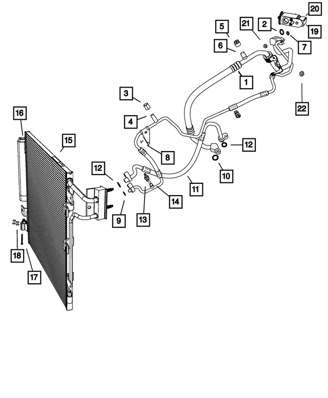 68214489AB - : A/C Discharge Line for Mopar Image