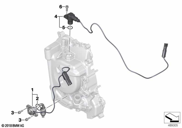 12618552285 - Engine Electrical System: Oil Level/Temperature Sensor -  for BMW-Motorrad Image image