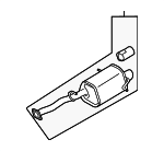 44300SA041 - Exhaust: Muffler &amp; Pipe for Subaru: Forester Image