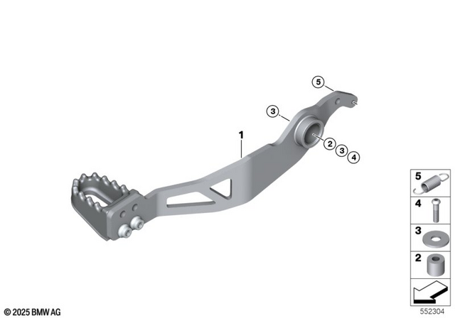 23418396321 - Pedals: Bush -  for BMW-Motorrad Image