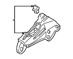 GD7A3221YA - Steering: Column Assembly Bracket for Mazda: 626 Image