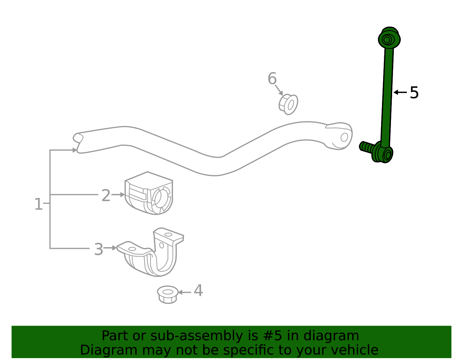 2016-2026 GM Front Suspension Stabilizer Bar (Replaces Part Number ...