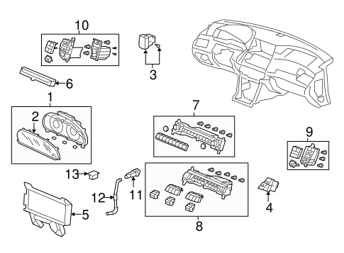 Order Parts - Sherwood Buick GMC | Controls for 2009 Honda