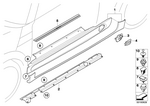 51710414449 - Retrofitting / Conversion / Accessories: Carrier Pc., Air Inlet, Door Sill, Left for Mini Image