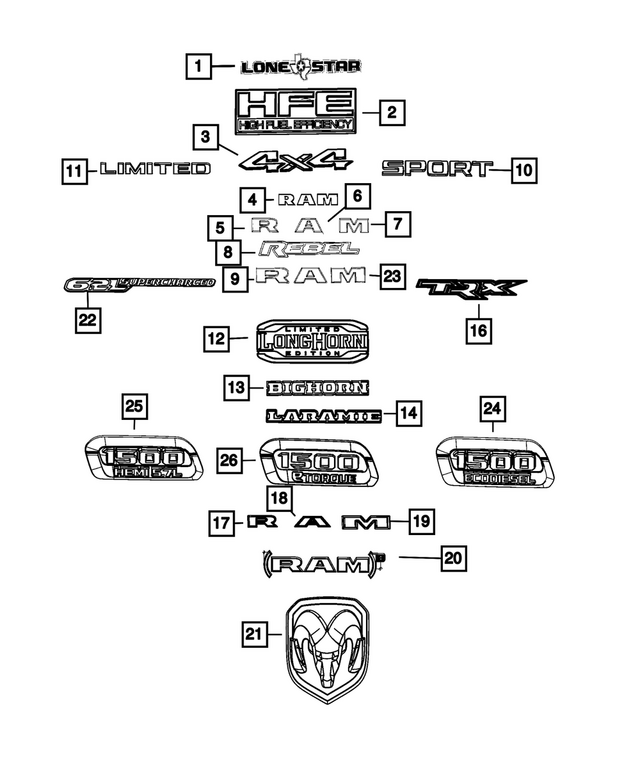 68309874AC - : Hood Bezel, Left for Mopar Image