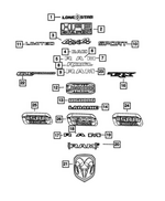 68309874AC - : Hood Bezel, Left for Mopar Image
