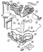 5093237AC - Air Conditioning &amp; Heater: A/c And Heater Housing for Mopar Image