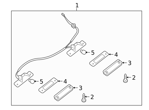 License Lamps for 2005 Saab 9-2X #0