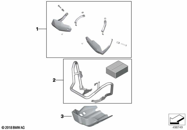 77142459289 - : Engine Protection Bar Set for BMW-Motorrad Image