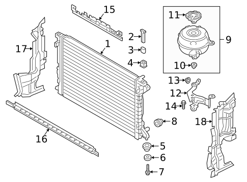 Radiator & Components for 2025 Audi A6 Quattro #0