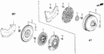 22200PM1315 - Engine: DISK, FRICTION for Honda Image