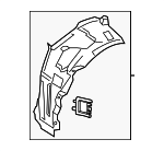 2946806603 - Body: Ft Fender Liner for Mercedes-Benz Image