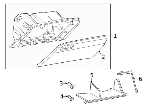 Glove Box for 2018 Dodge Challenger #0