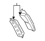 18048101 - Brakes: Front Pads for Cadillac: Escalade, Escalade ESV, Escalade EXT | Chevrolet: Avalanche 1500, Avalanche 2500, Express 1500, Express 2500, Express 3500, Silverado 1500, Silverado 1500 Classic, Silverado 1500 HD, Silverado 1500 HD Classic, Silverado 3500, Silverado 3500 Classic, Suburban 1500, Suburban 2500, Tahoe | GMC: Savana 1500, Savana 2500, Savana 3500, Sierra 1500, Sierra 1500 Classic, Sierra 1500 HD, Sierra 1500 HD Classic, Sierra 2500 HD, Sierra 2500 HD Classic, Sierra 3500, Sierra 3500 Classic, Yukon, Yukon XL 1500, Yukon XL 2500 Image