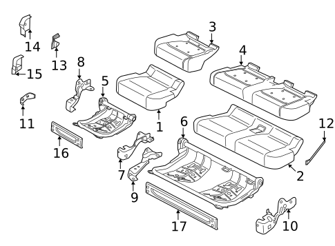 Rear Seat Components for 2022 Ford F-150 #3