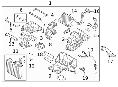 Front Evaporator for 2020 Genesis G90 #0