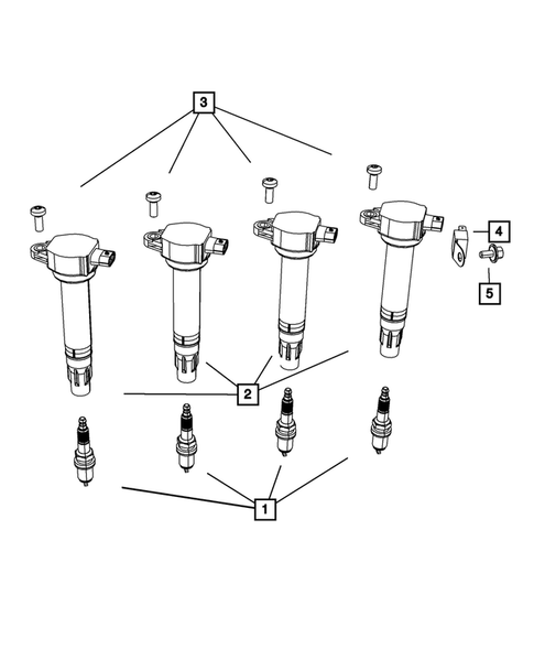 Ignition - Spark Plugs, Cables, Coils, and Glow Plugs for 2012 Dodge Journey #1