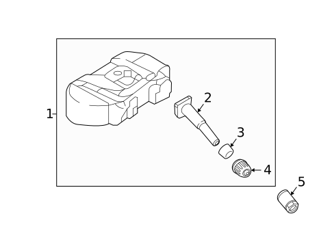 Tire Pressure Monitor Components for 2019 Hyundai Ioniq #0