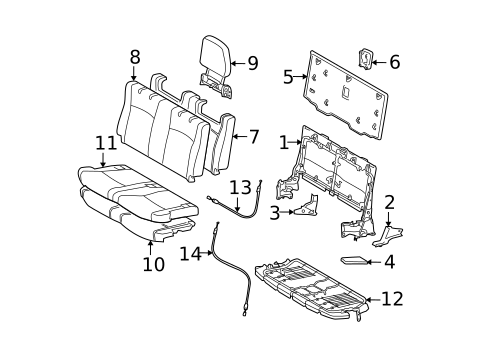 Third Row Seats for 2010 Toyota Highlander #0