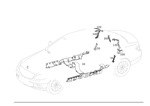 Cable Covers and Cable Ducts for 2012 Mercedes-Benz C250 #0