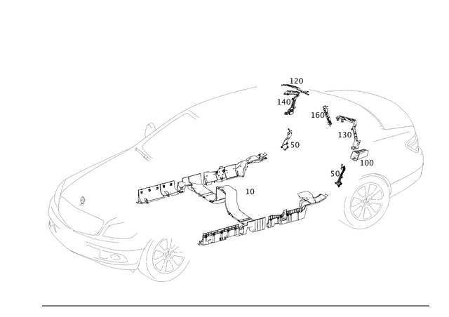 2048200069 - Electrical System: Duct for Mercedes-Benz Image image