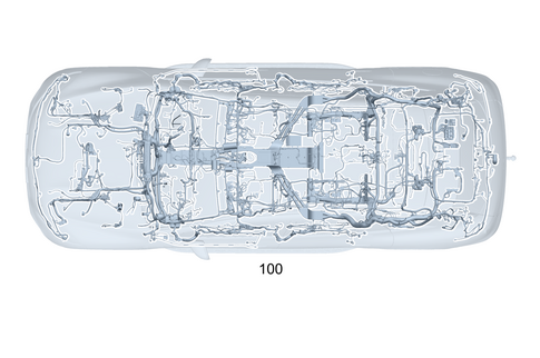 Frame Floor System Main Wiring Harness for 2023 Mercedes-Benz EQS 580 SUV #0