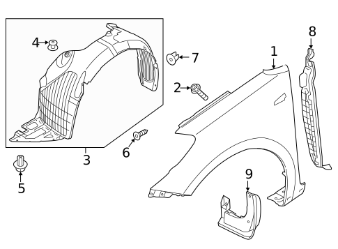 Fender & Components for 2018 Kia Forte #0