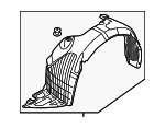 86812B0000 - Body: Fender Liner for Kia: Forte Image