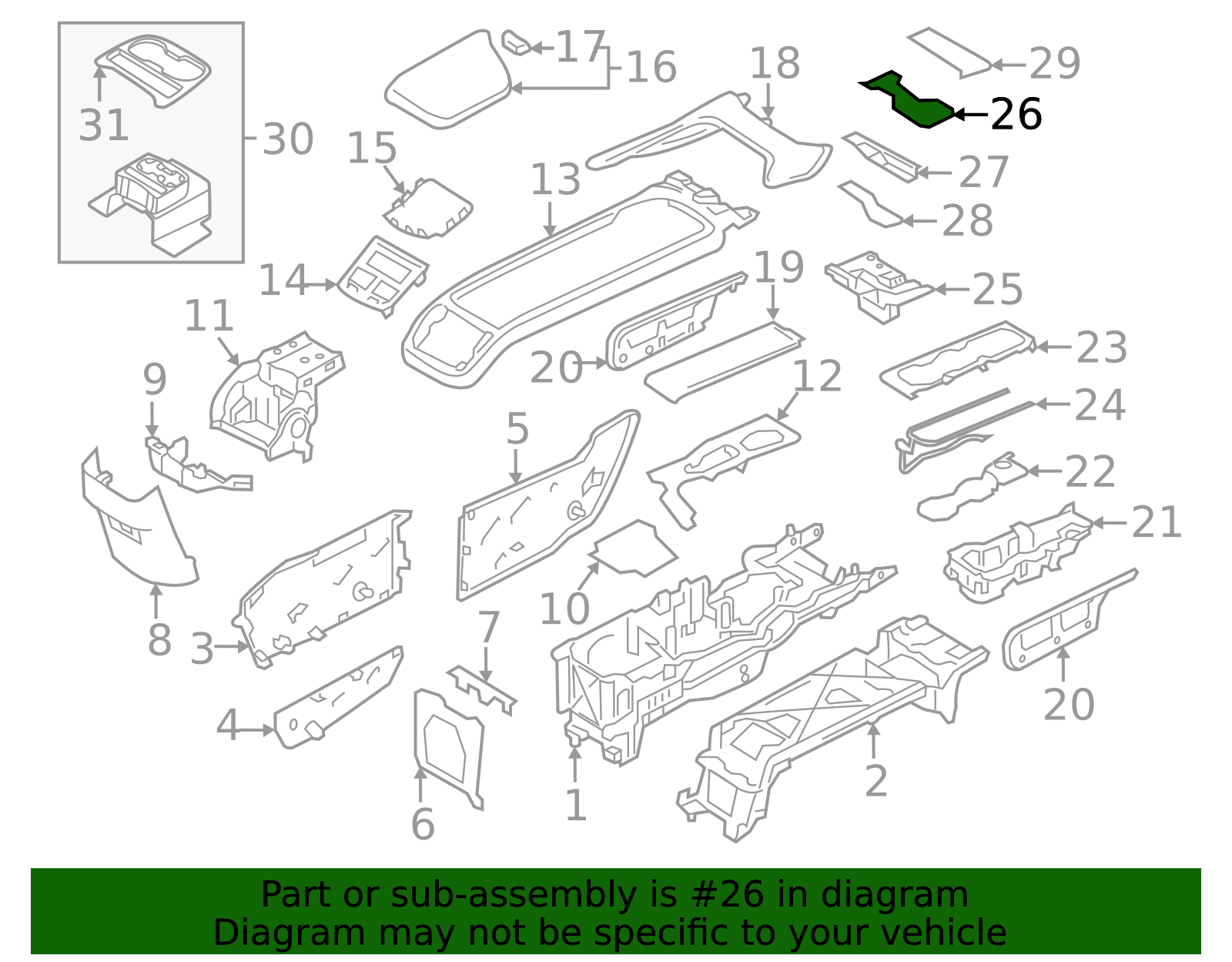 31403356 - High-Quality Ash Tray for 2016-2025 Volvo | AutoNation Parts