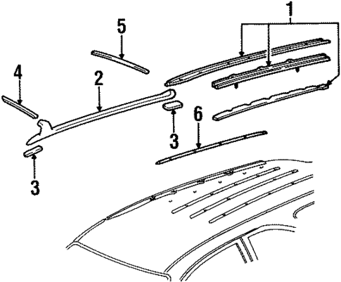 Luggage Carrier for 1998 Mercury Sable #0
