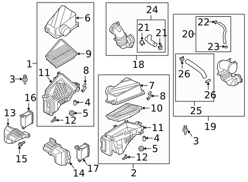 Filters for 2019 Genesis G70 #0