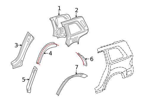 Inner Structure for 2010 Mercedes-Benz GL350 #0