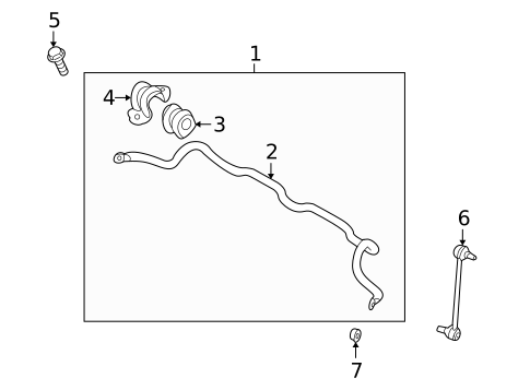 Stabilizer Bar & Components for 2010 Kia Forte Koup #0