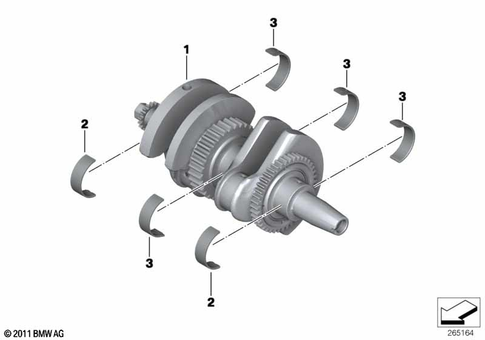 Crankshaft with Bearing for 2012 BMW-Motorrad C 650 GT #0