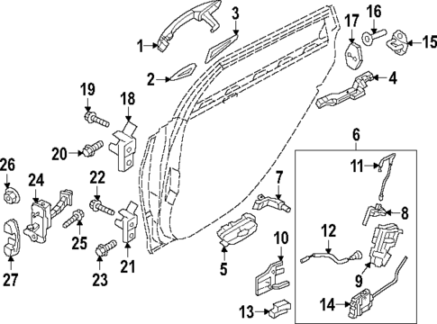 Lock & Hardware for 2023 Genesis Electrified G80 #0