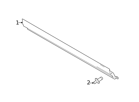 Exterior Moldings for 2012 Ford Explorer #1