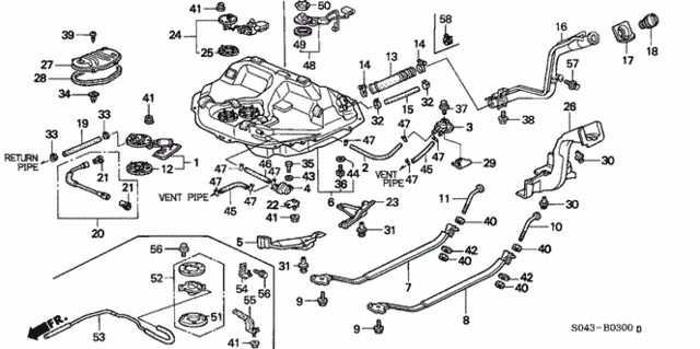 Fuel Tank (1) for 1997 Honda Civic #0
