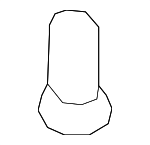 N90503801 - Body: Bumper Impact Bar Nut for Audi Image