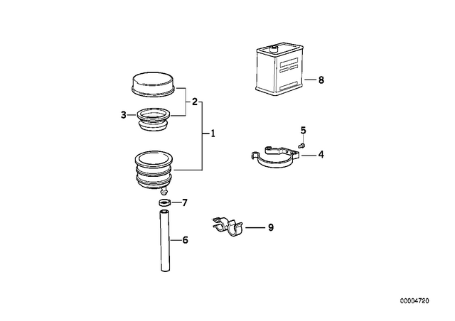 34312314082 - Brakes: Expansion Tank -  for BMW-Motorrad Image