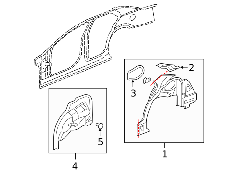 Inner Structure for 2006 Cadillac STS #0