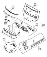 5067841AH - Body Sheet Metal Except Doors: Dash Panel for Mopar Image