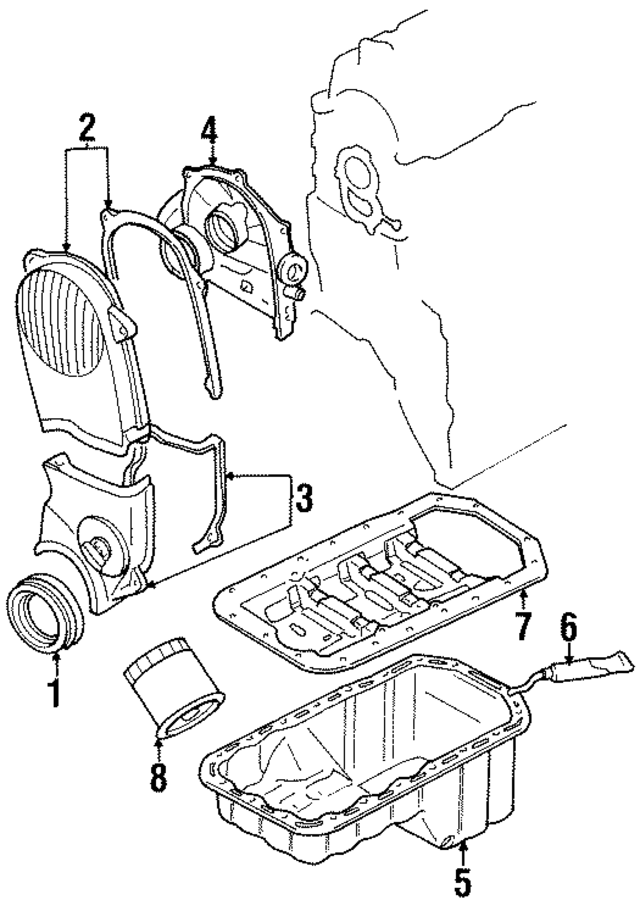 K01110180A - : Timing Cover for Kia Image