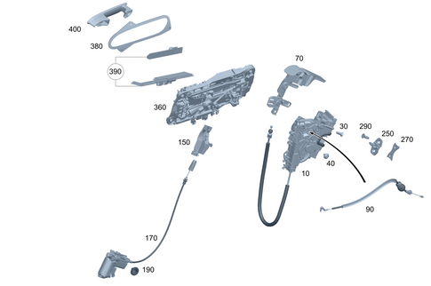 Rear Locking System for 2025 Mercedes-Benz EQS 580 SUV #0