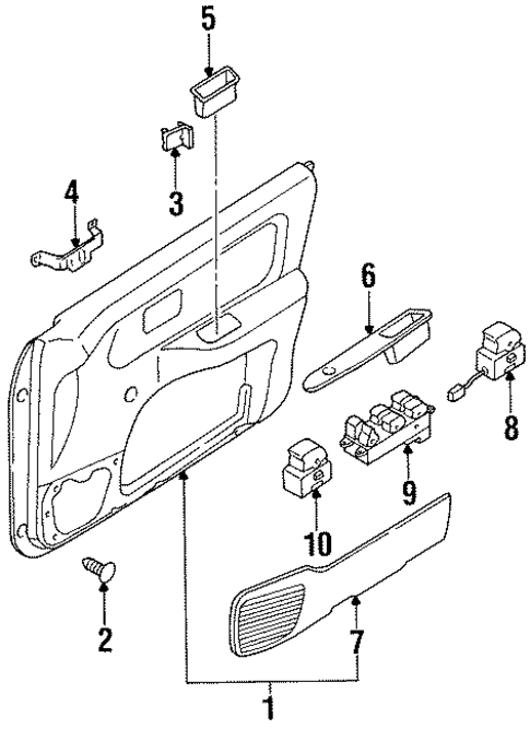Interior Trim - Door for 1998 Nissan 200SX #0
