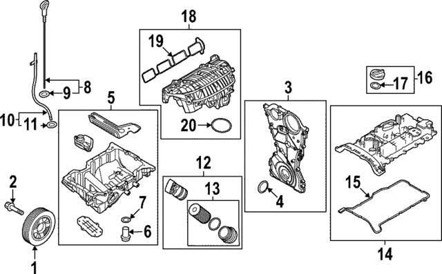 263502T000 - Engine: Oil Filter for Kia: Stinger Image