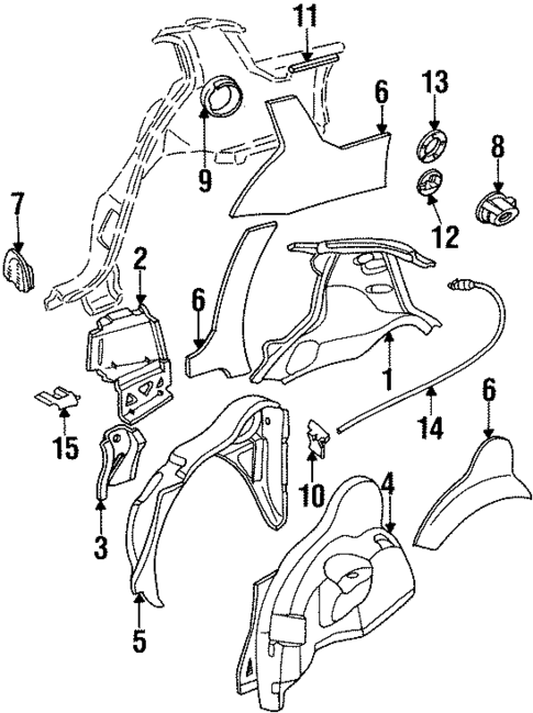 Inner Components for 1995 Pontiac Grand Am #0
