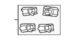 30786641 - Electrical: Parking Aid Sensor Retaining Ring for Volvo Image image