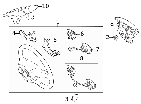 Steering Wheel & Trim for 2014 Toyota Venza #0