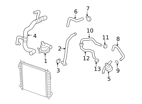 Inverter Cooling Components for 2008 Saturn Vue #0